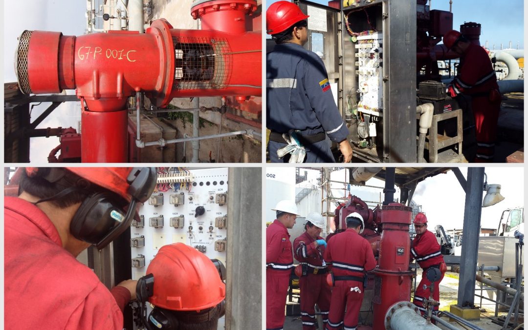 MANTENIMIENTO Y REPARACION A LAS BOMBAS  67-P-001B Y 67-P-001C,  PERTENECIENTE AL SISTEMA CONTRA INCENDIO DEL MEJORADOR DE CRUDO PDVSA PETROPIAR.